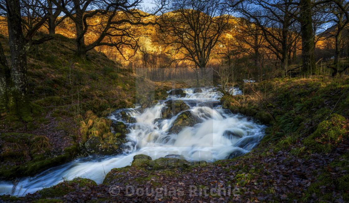 "The Gairland Burn, Glentrool" stock image