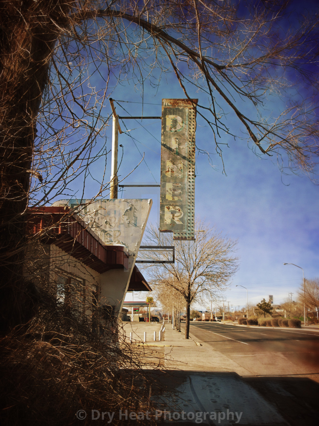 "Hollywood Diner in Grants, New Mexico" stock image