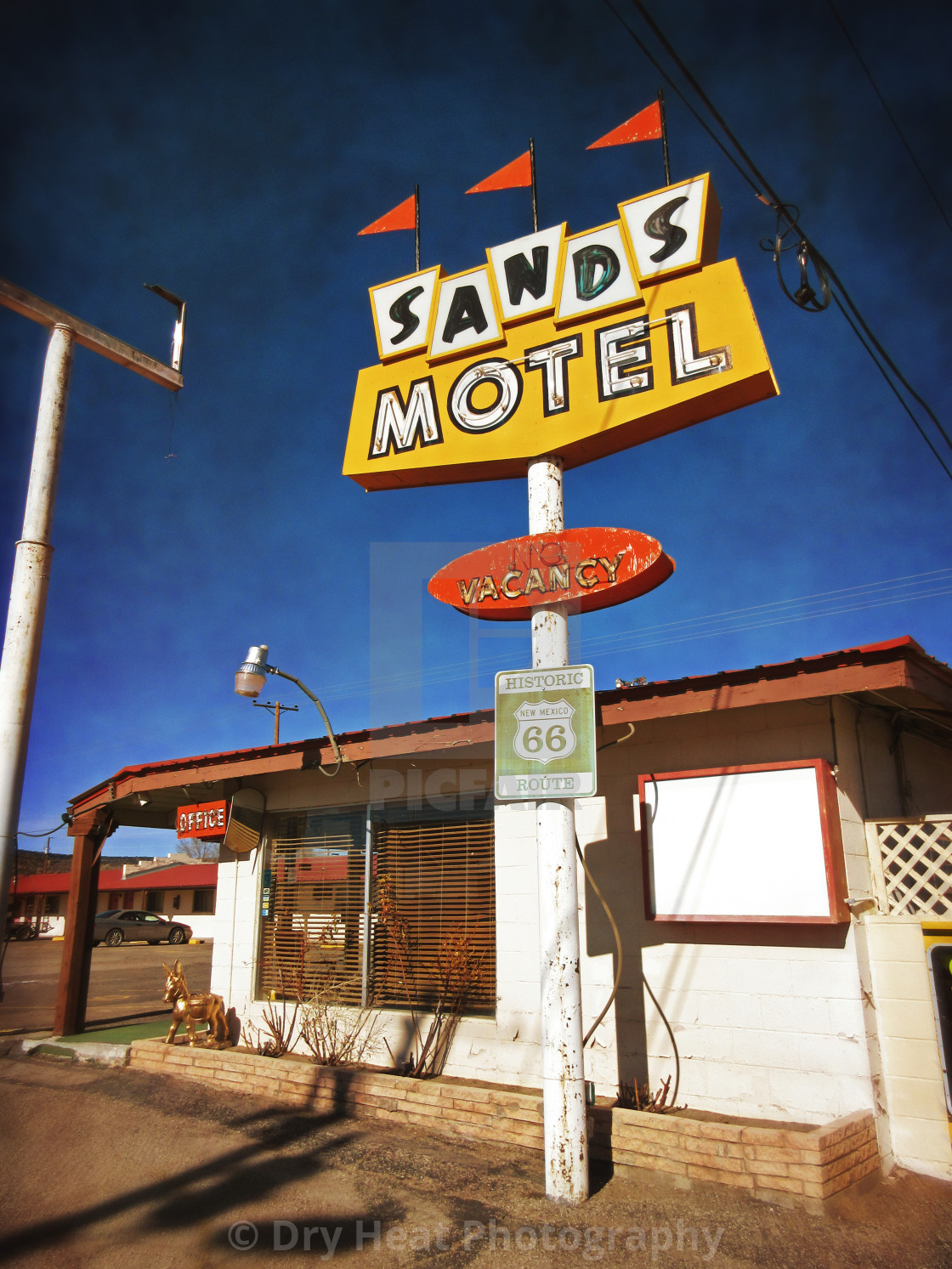 "Sands Motel in Grants, New mexico" stock image