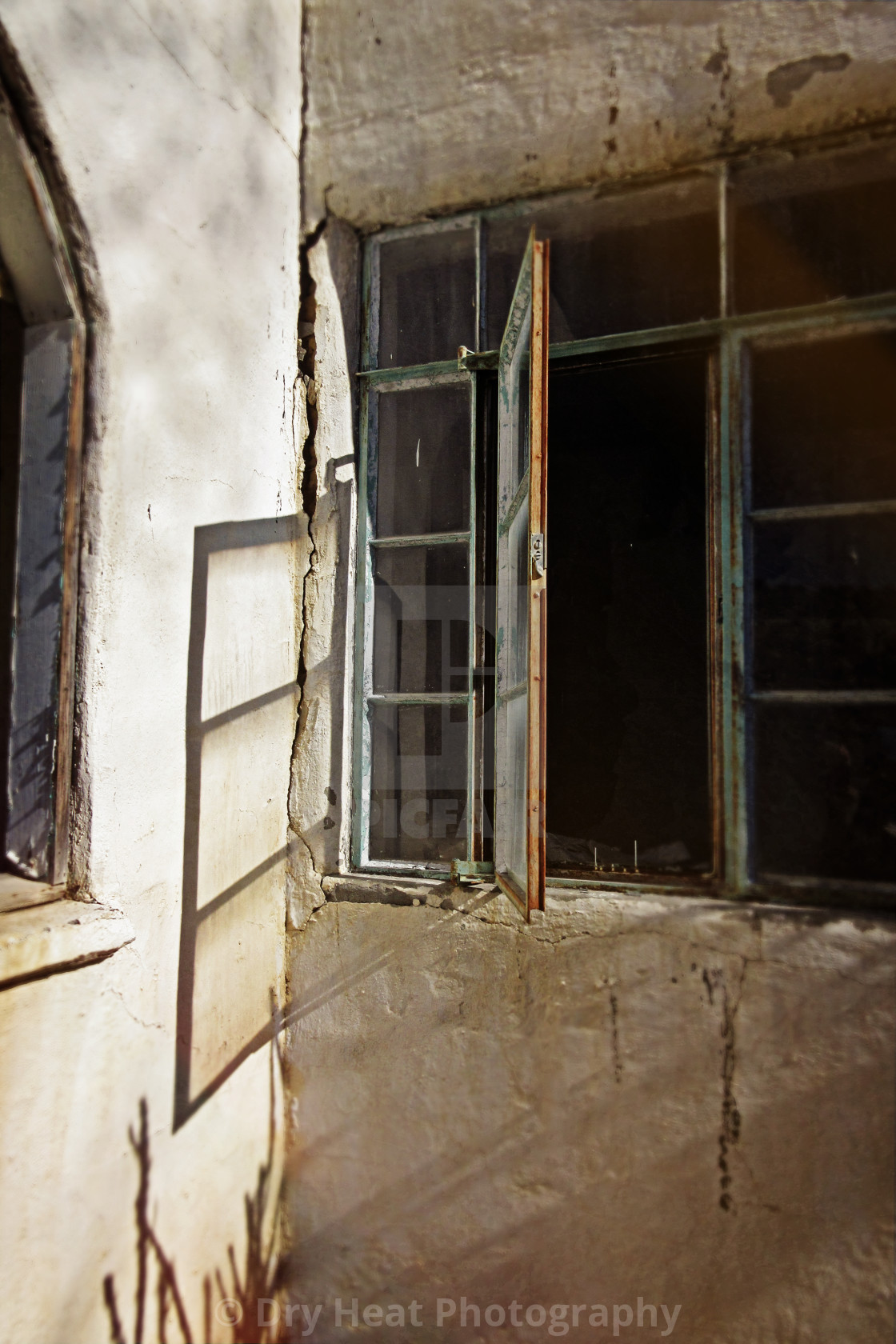 "Abandoned house in Budville, New Mexico" stock image
