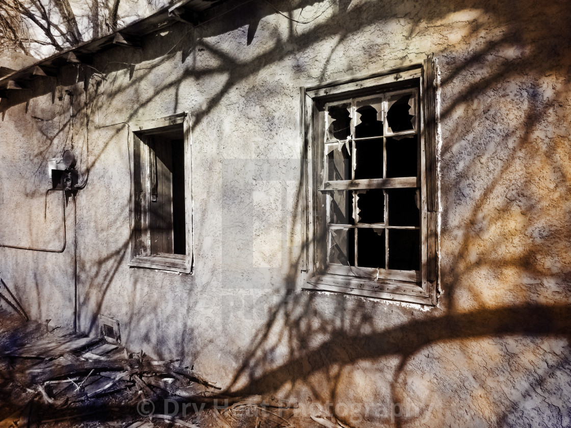 "Abandoned house in Cubero, New Mexico" stock image