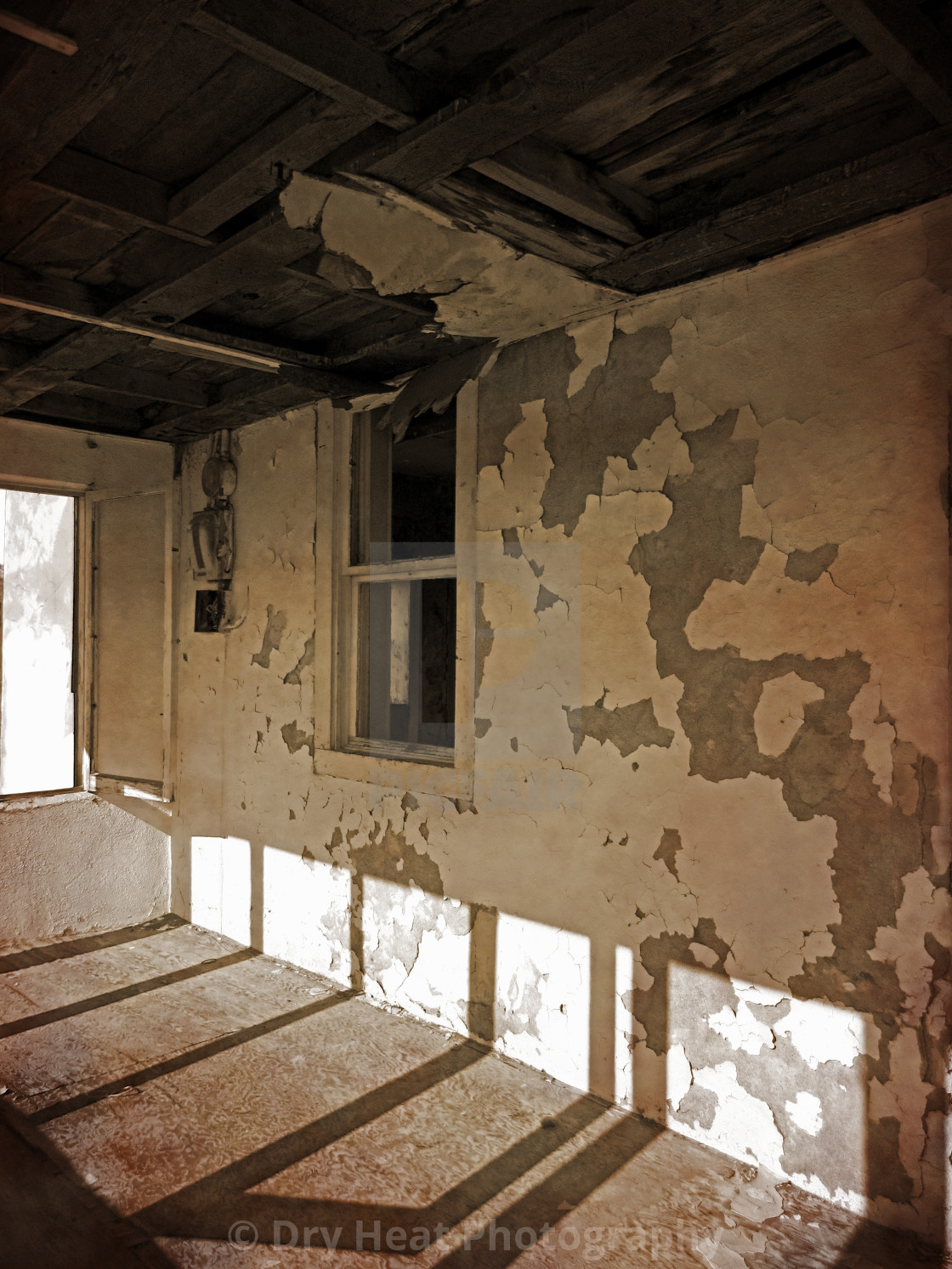"Interior of abandoned house in Cubero, New Mexico" stock image