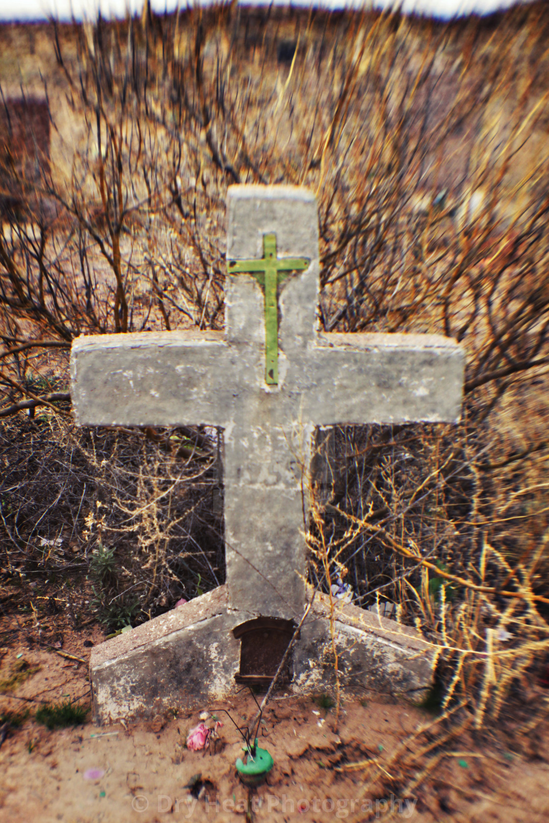 "San Acacia Cemetery" stock image