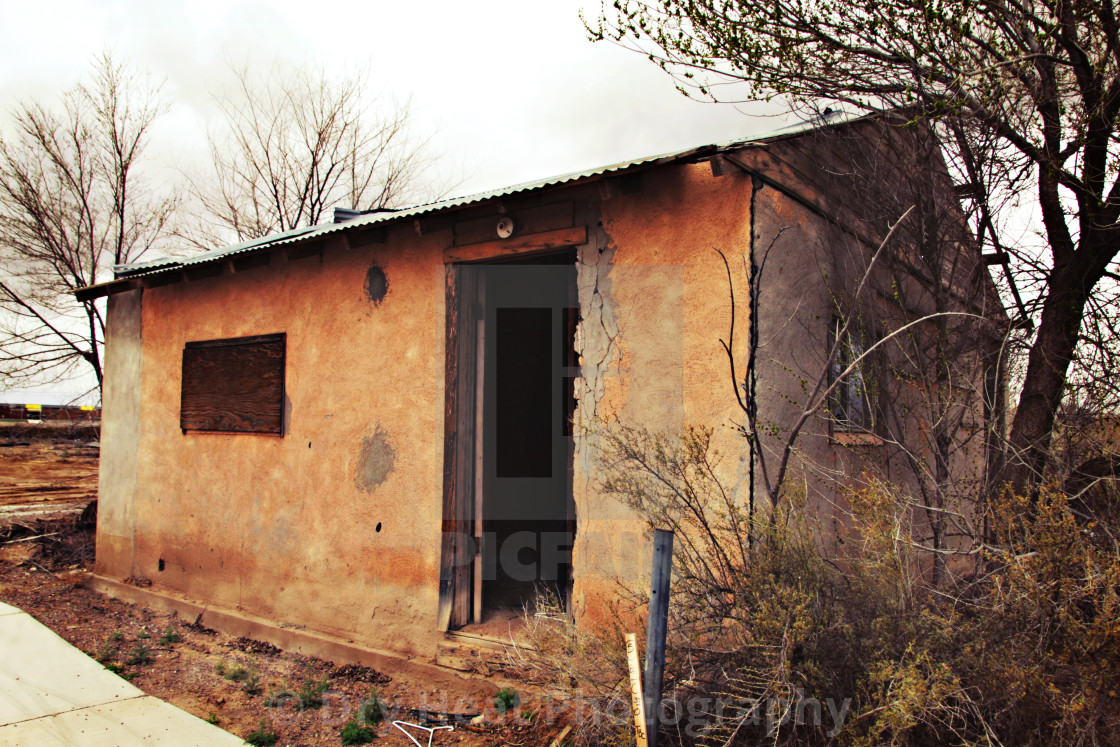 "Abandoned house in San Antonio, New Mexico" stock image