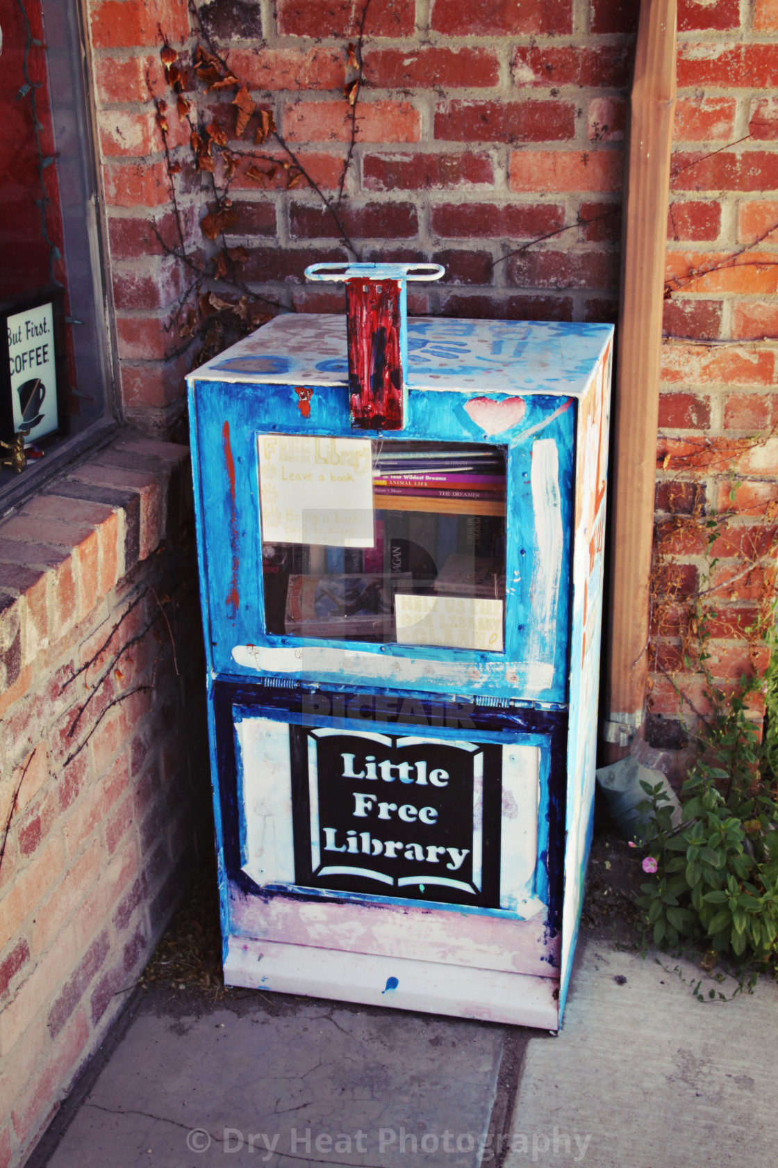 "Little Free Library" stock image