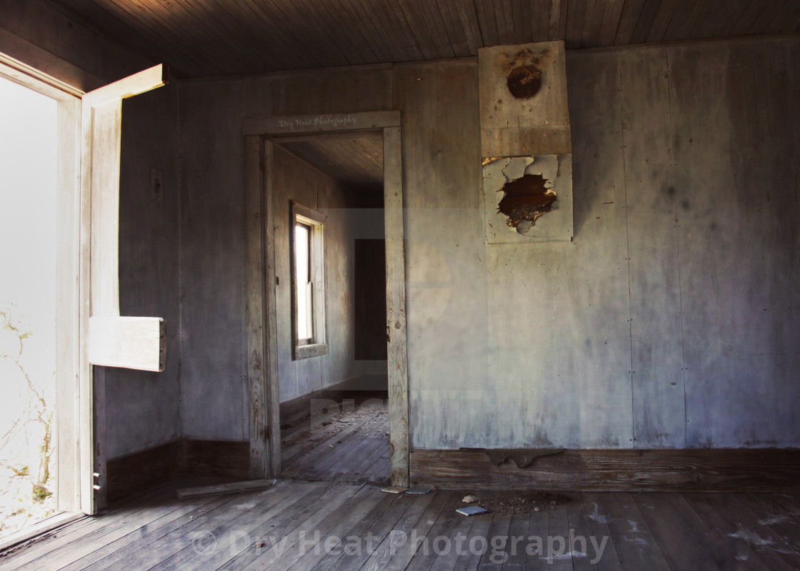 "Abandoned house in Cedarvale, New Mexico" stock image