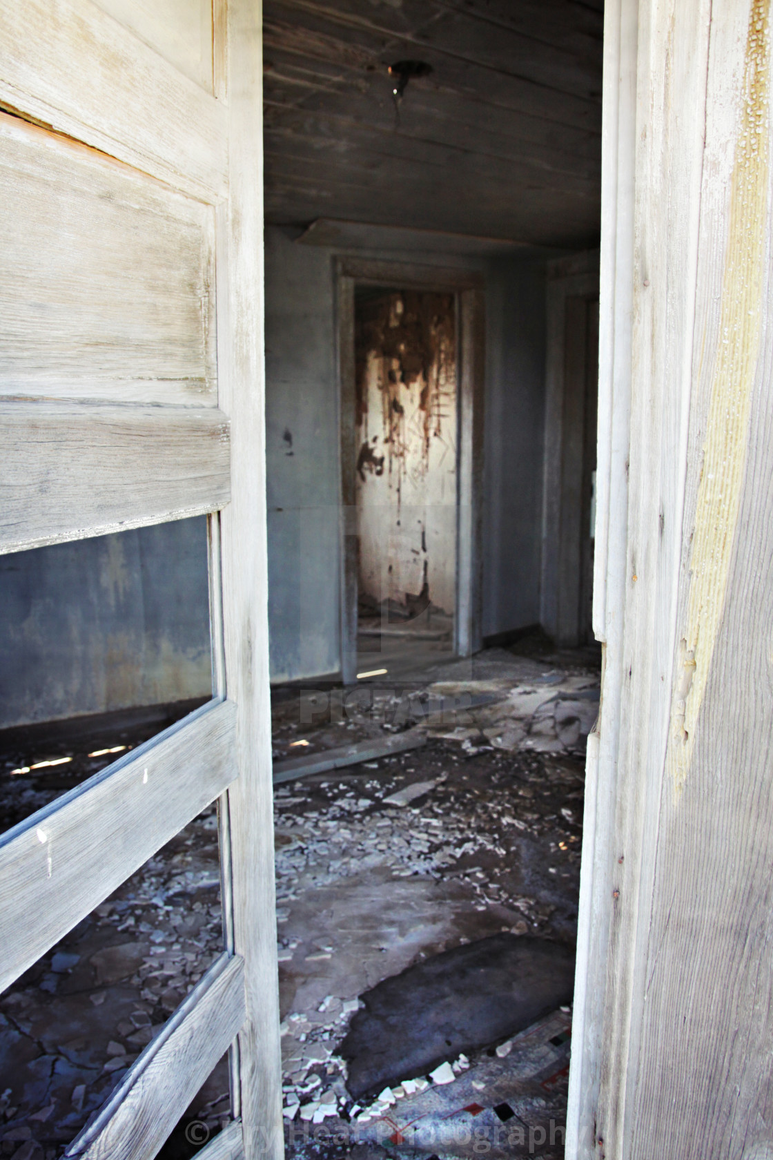 "Abandoned house in Cedarvale, New Mexico" stock image