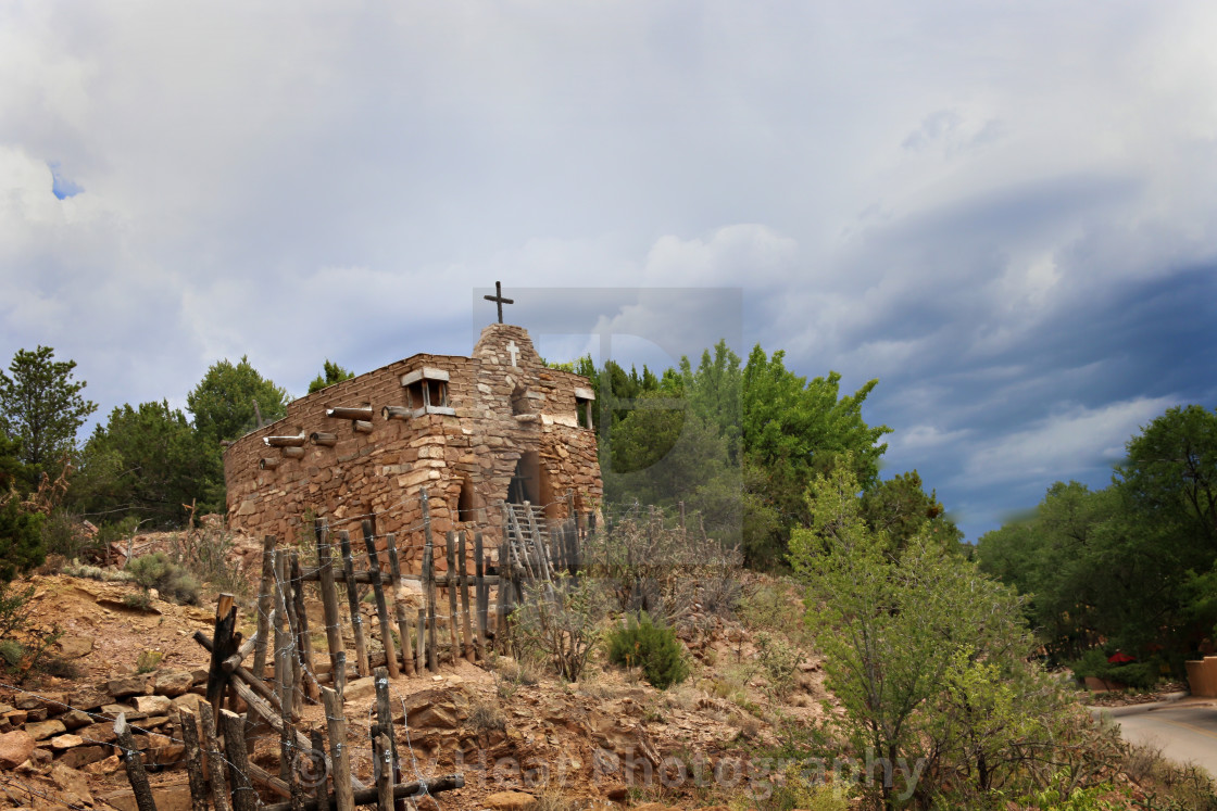 "La Capilla de San Ysidro Labrador" stock image