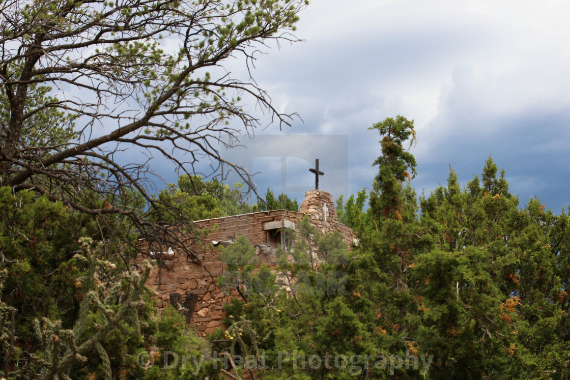 "La Capilla de San Ysidro Labrador" stock image