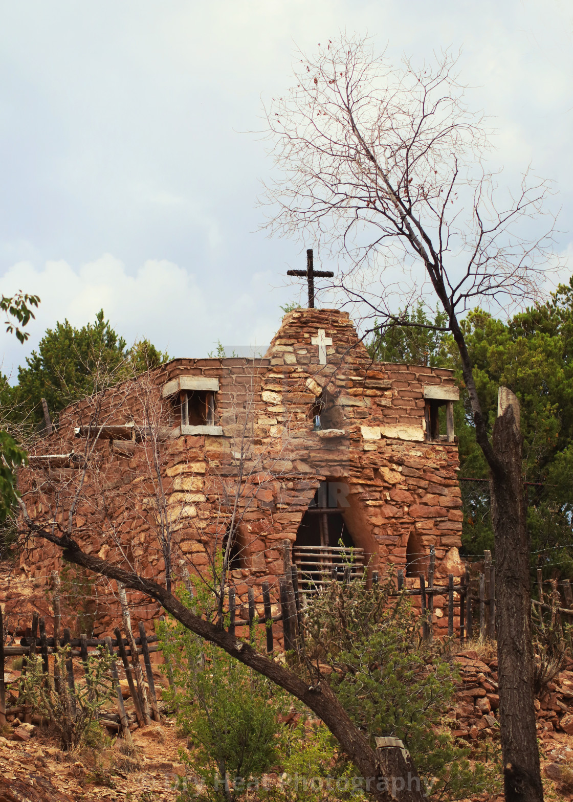 "La Capilla de San Ysidro Labrador" stock image