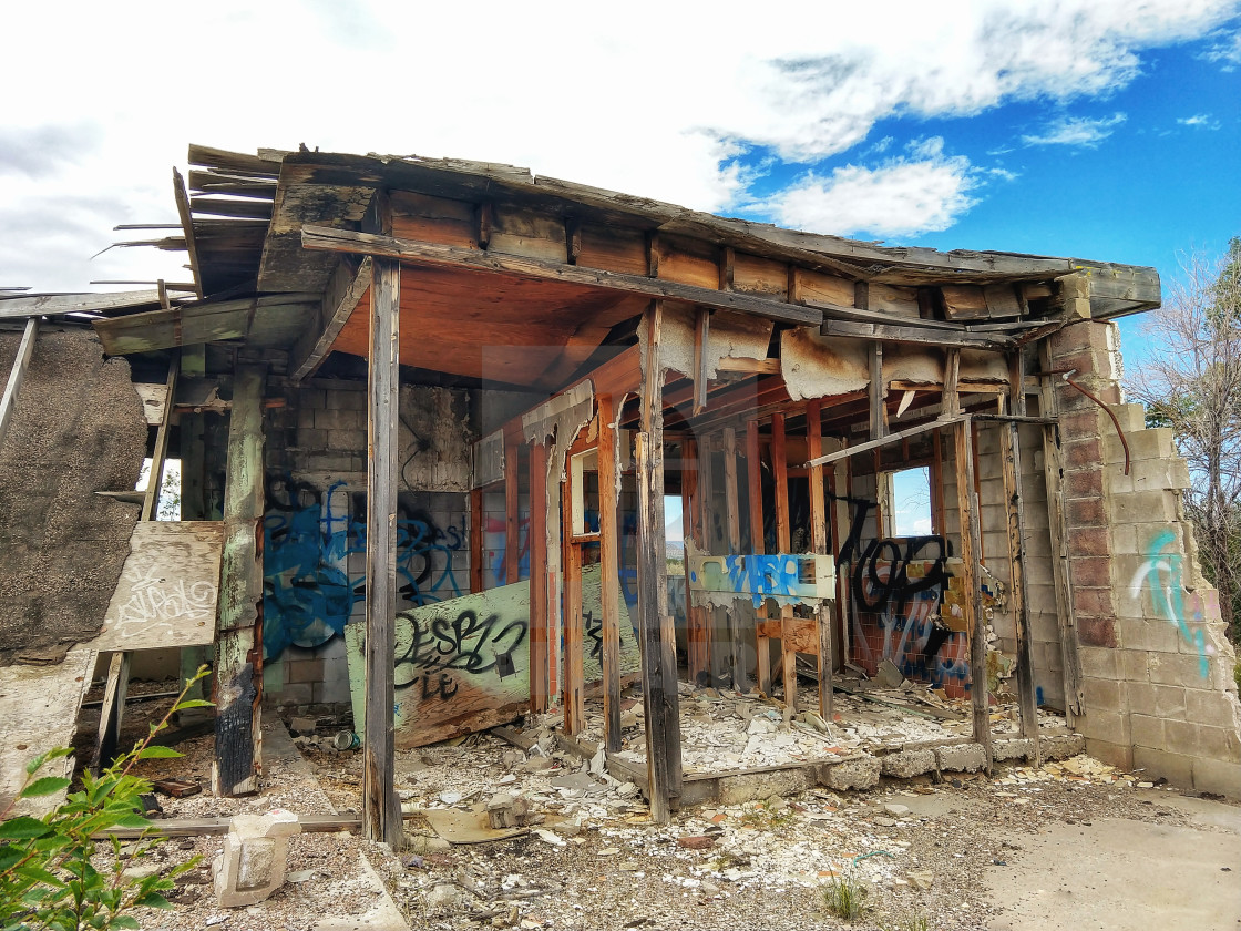 "Whiting Bros. Filling Station" stock image