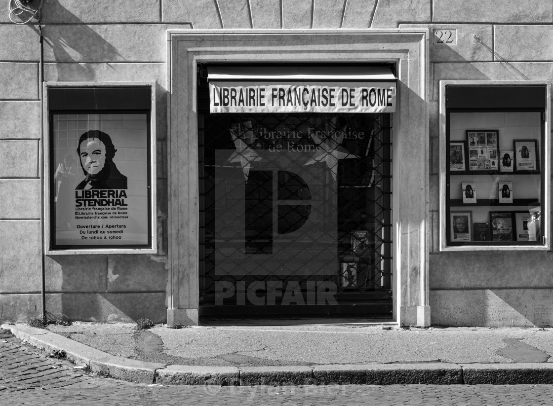 "Librairie Francaise De Rome 1" stock image