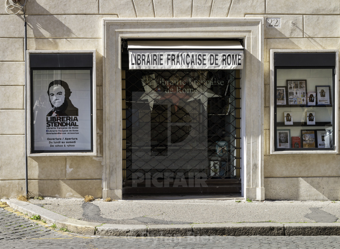 "Librairie Francaise De Rome 2" stock image