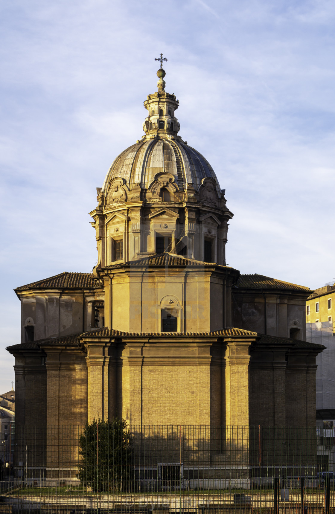 "Rear Of Church Of Santi Luca E Martina 2" stock image