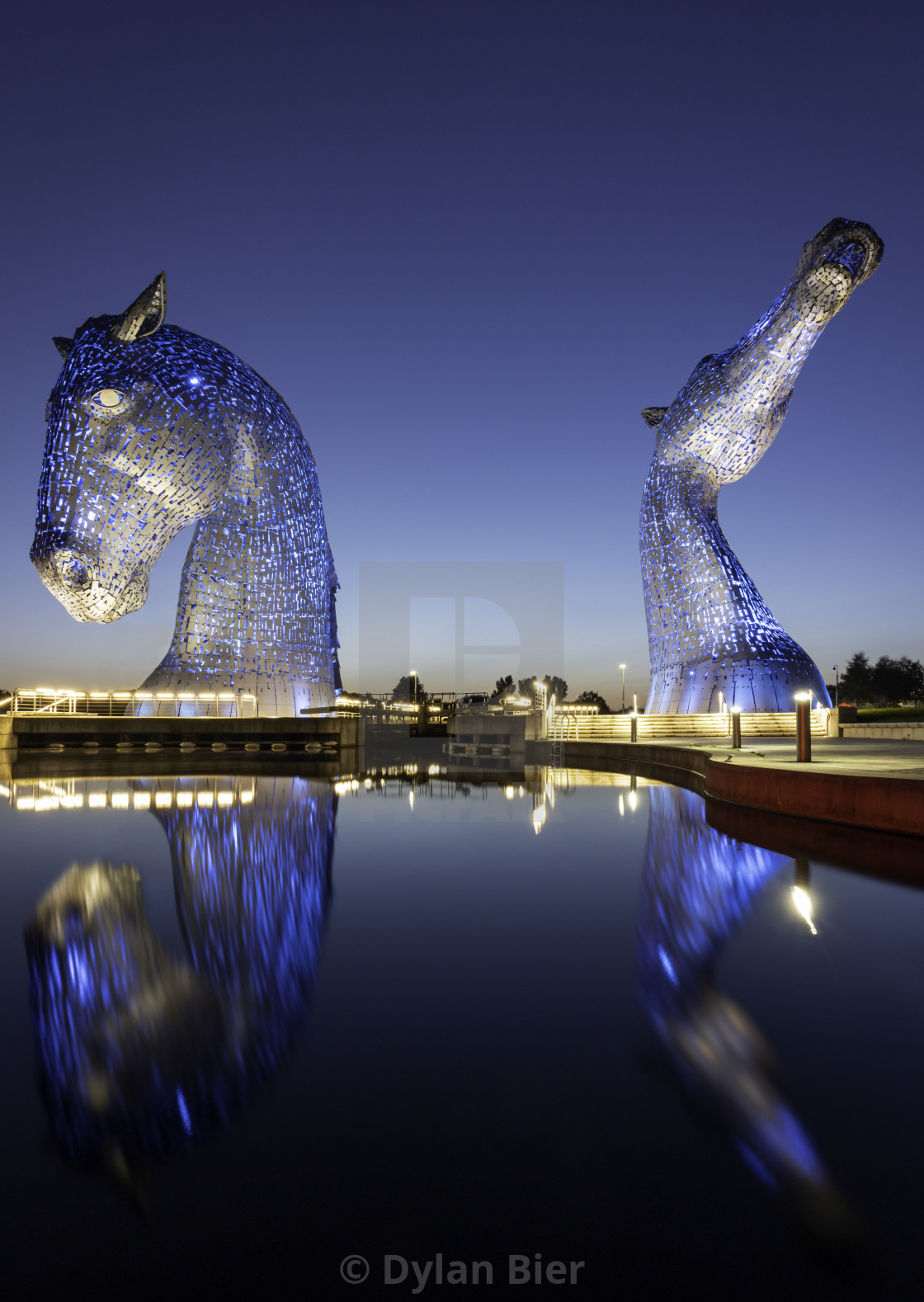 "The Kelpies" stock image