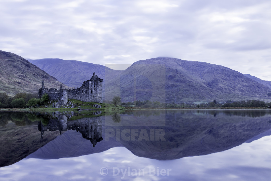 "Kilchurn Reflections" stock image