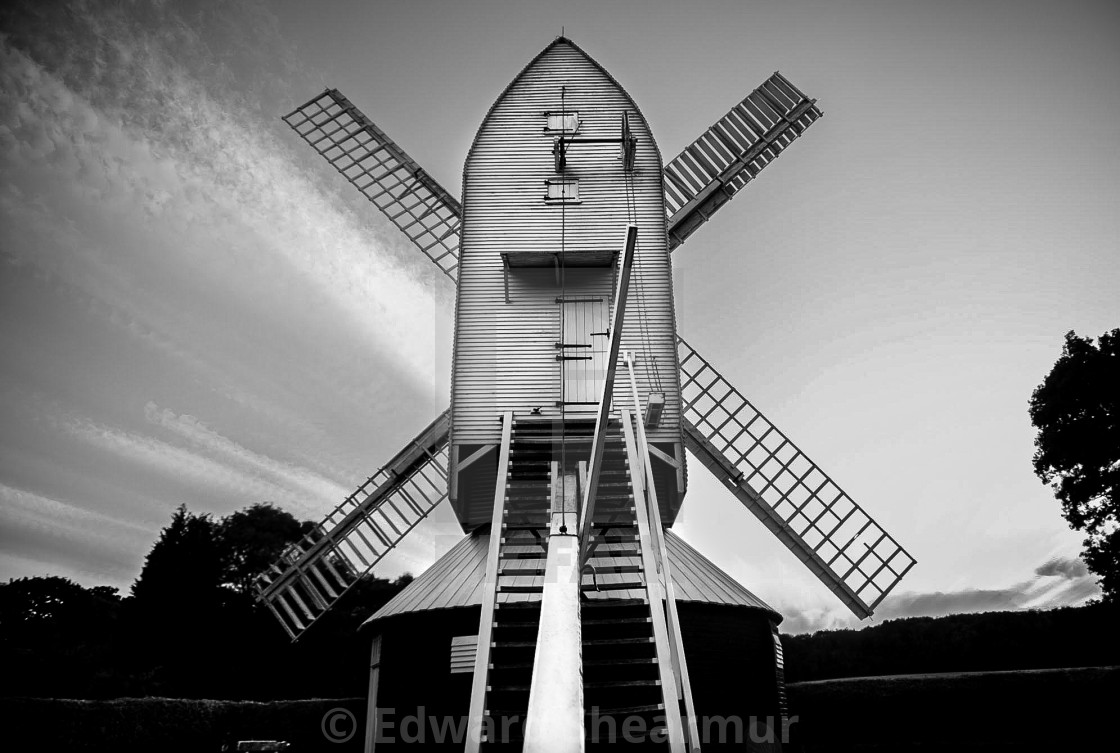 "Lowfield heath Windmill Charlwood" stock image