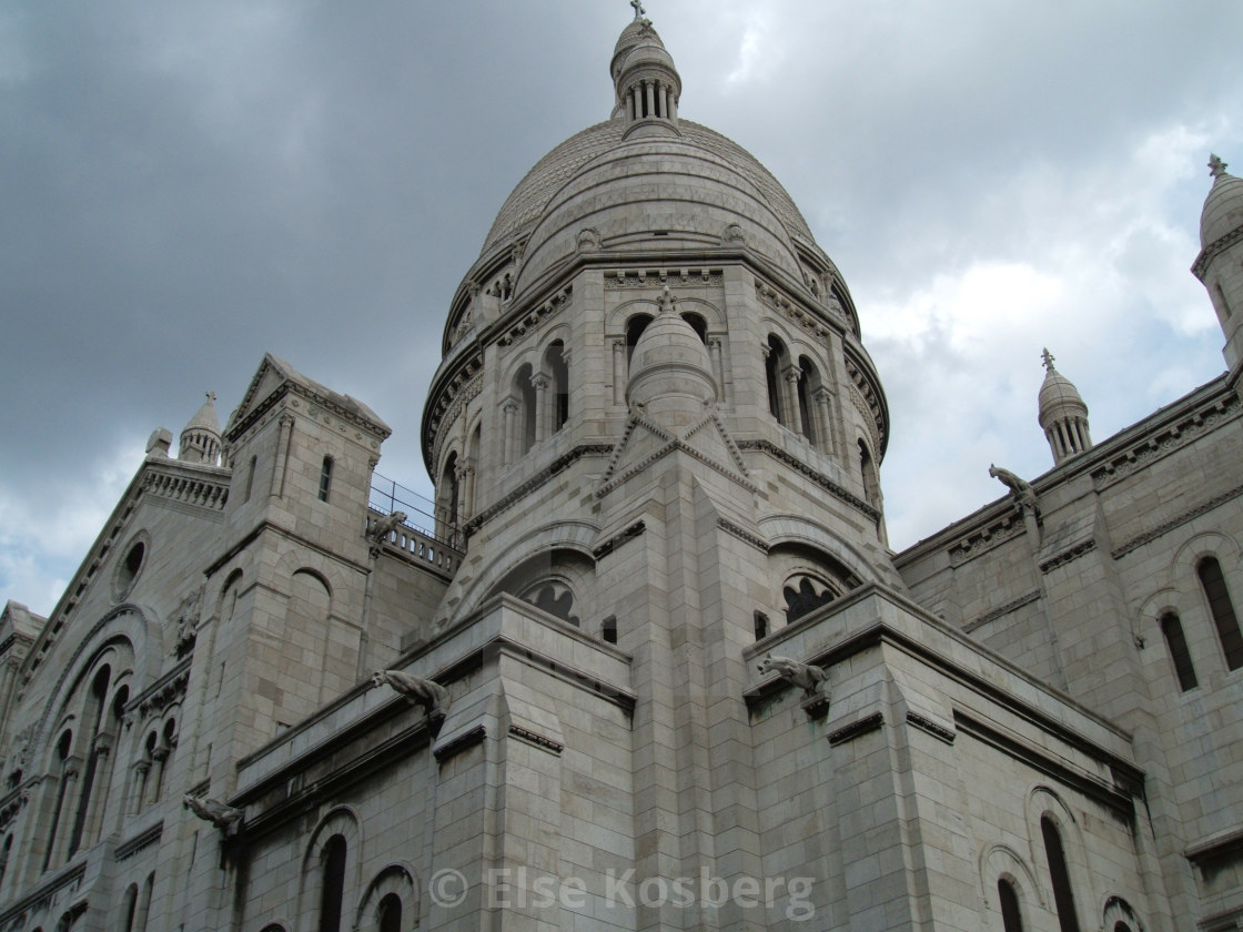 "Tower of the Sacre Coeur in Paris." stock image