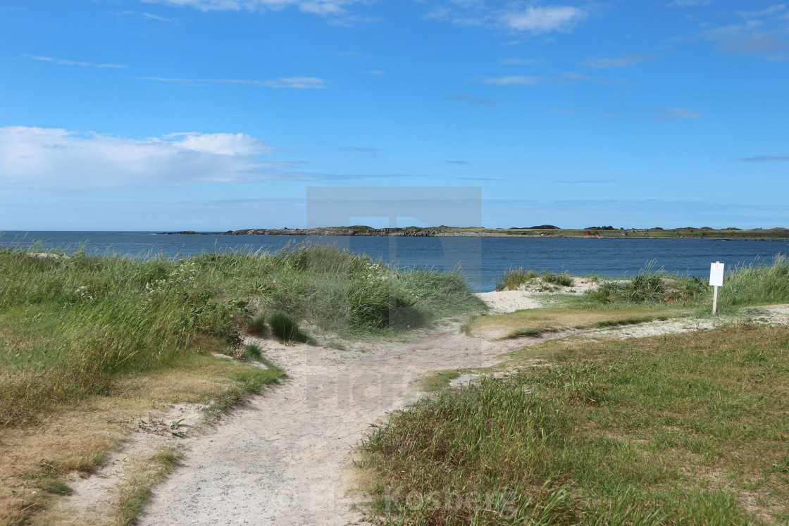 "Seaside scenery on a sunny day" stock image