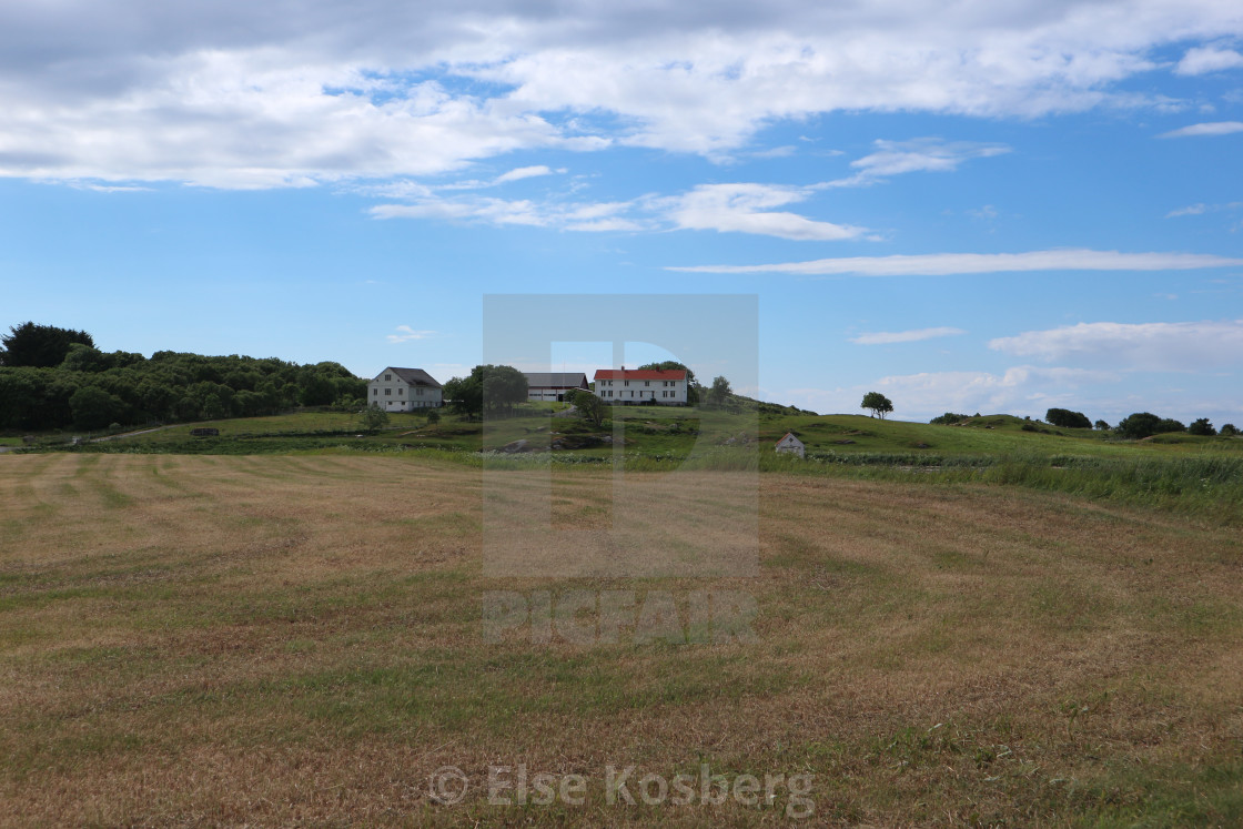 "Rural landscape in Norway" stock image