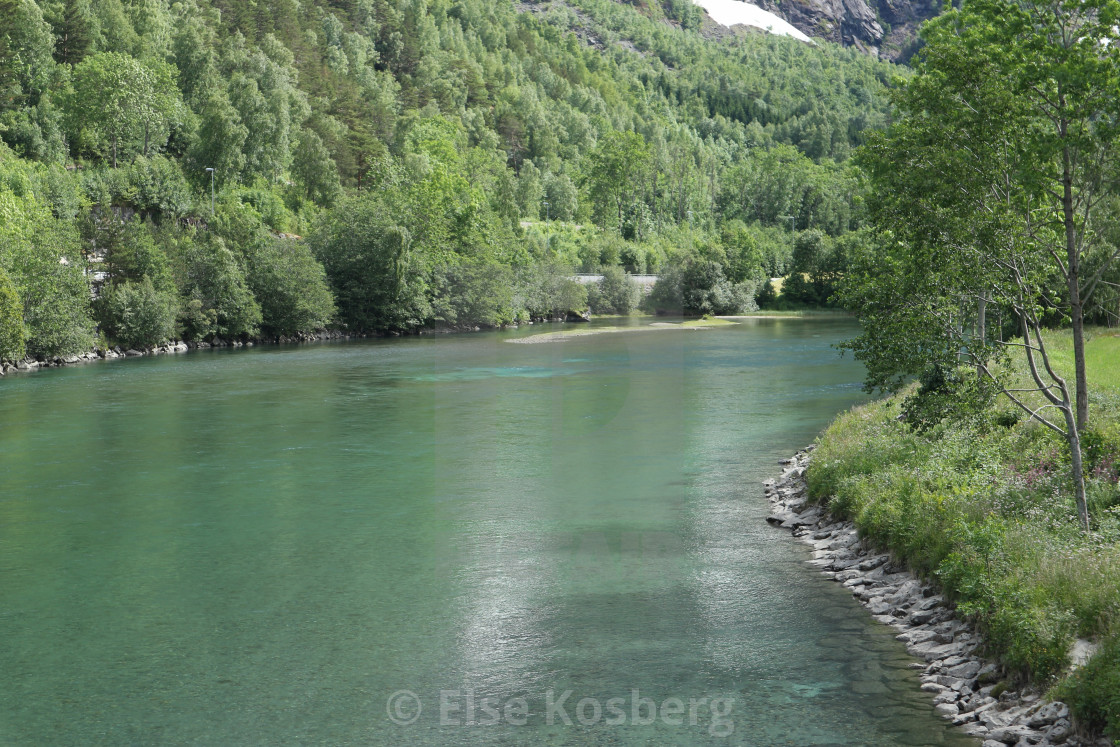 "The Rauma river in Norway" stock image