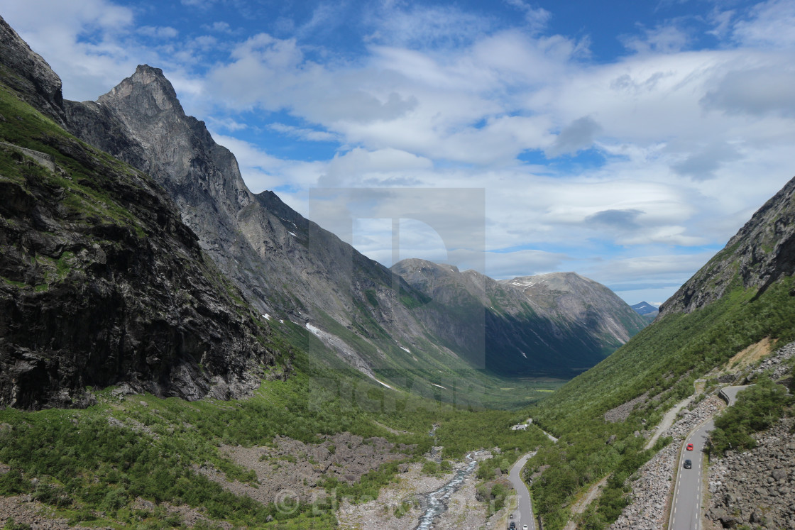 "View from the Troll Path, Norway" stock image