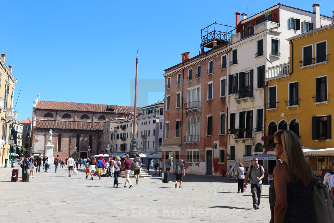 "Square in Venice, Italy." stock image