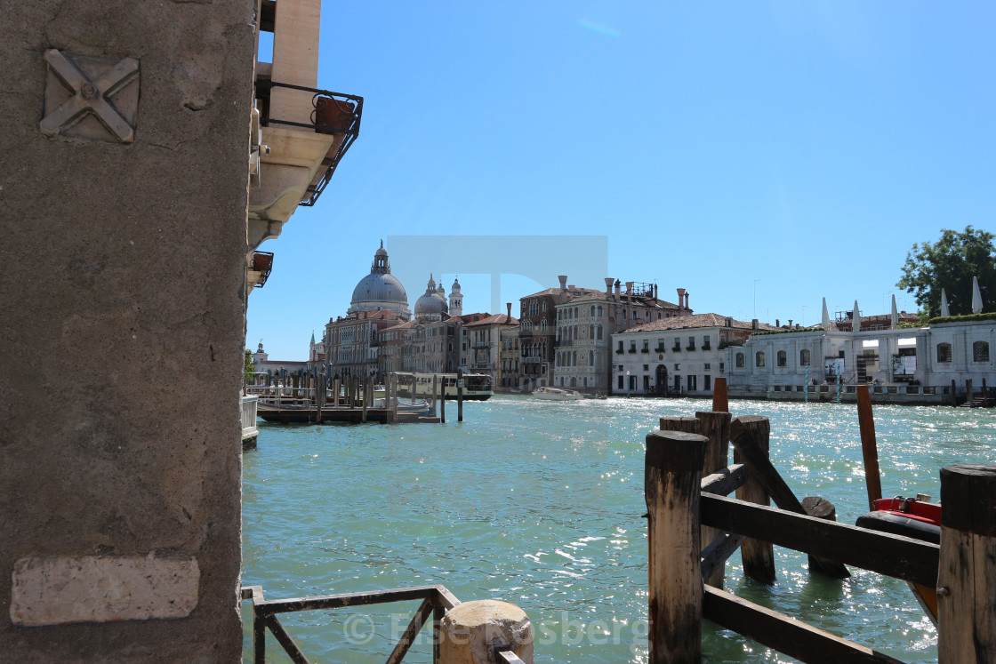 "View to the Canal Grande in Venice" stock image