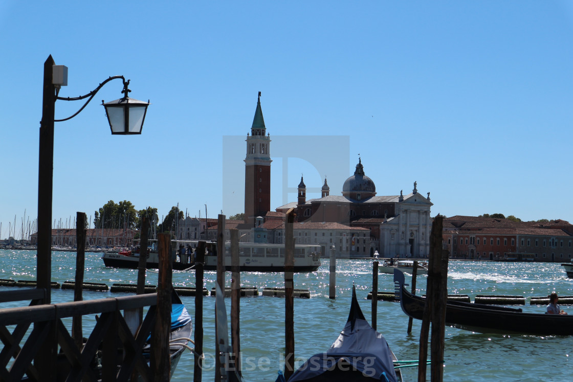 "View to the Canal Grande in Venice, Italy." stock image