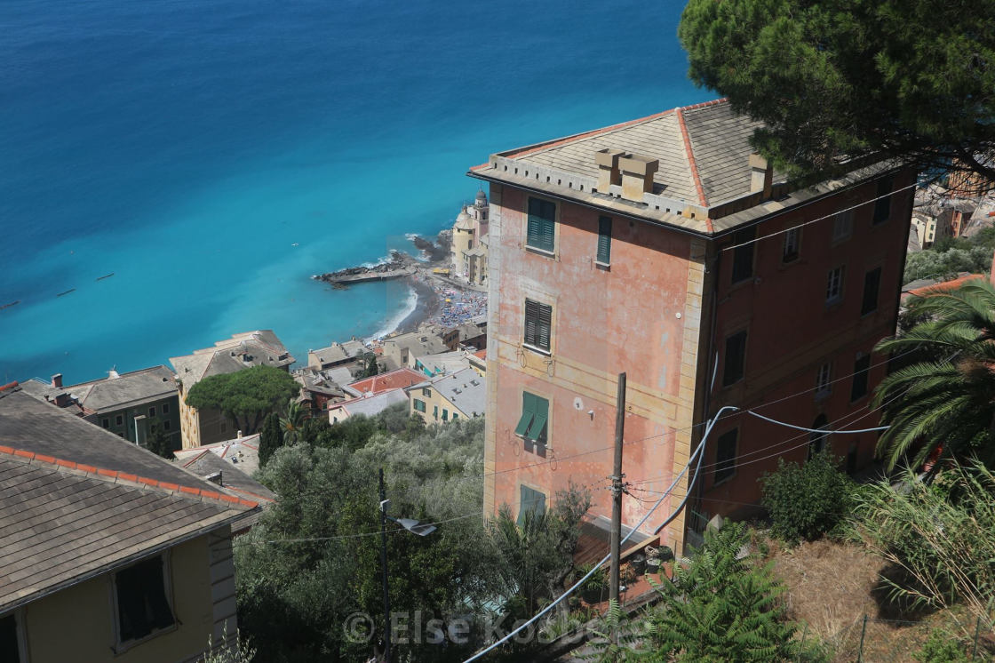 "Old house with sea view" stock image