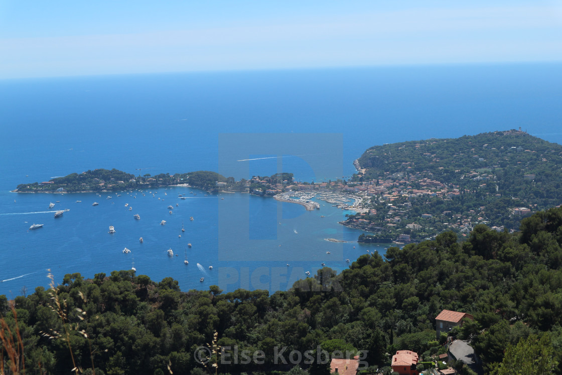 "Sea view from Eze" stock image