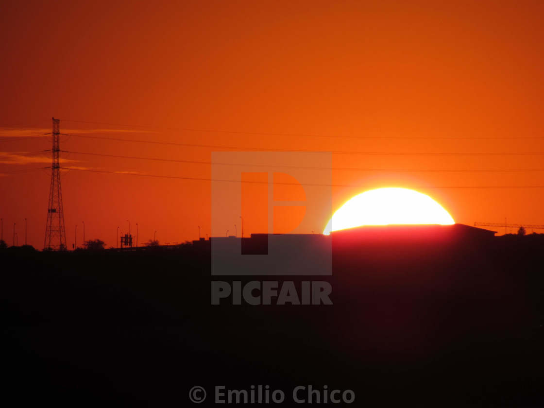 "Good night, Mr. Sun" by Emilio Chico - $15.31 "Good night, Mr. Sun" stock image