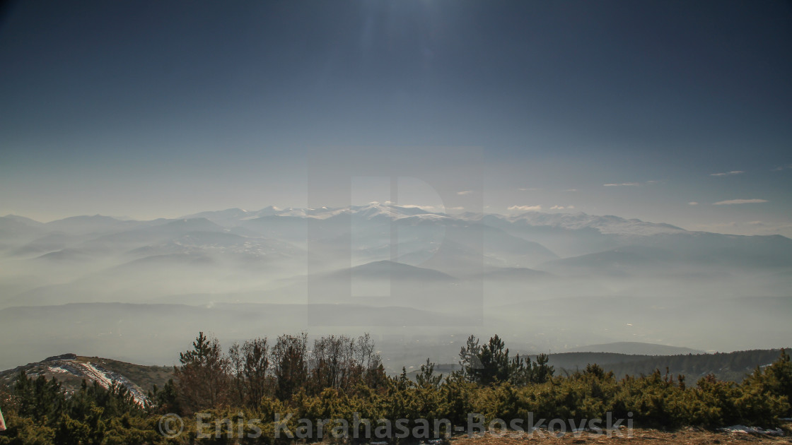 "Faraway mountains" stock image