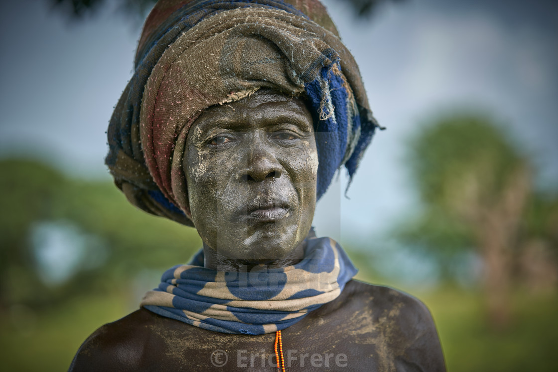 "Mursi elder" by Eric Frere - $40.35 "Mursi elder" stock image