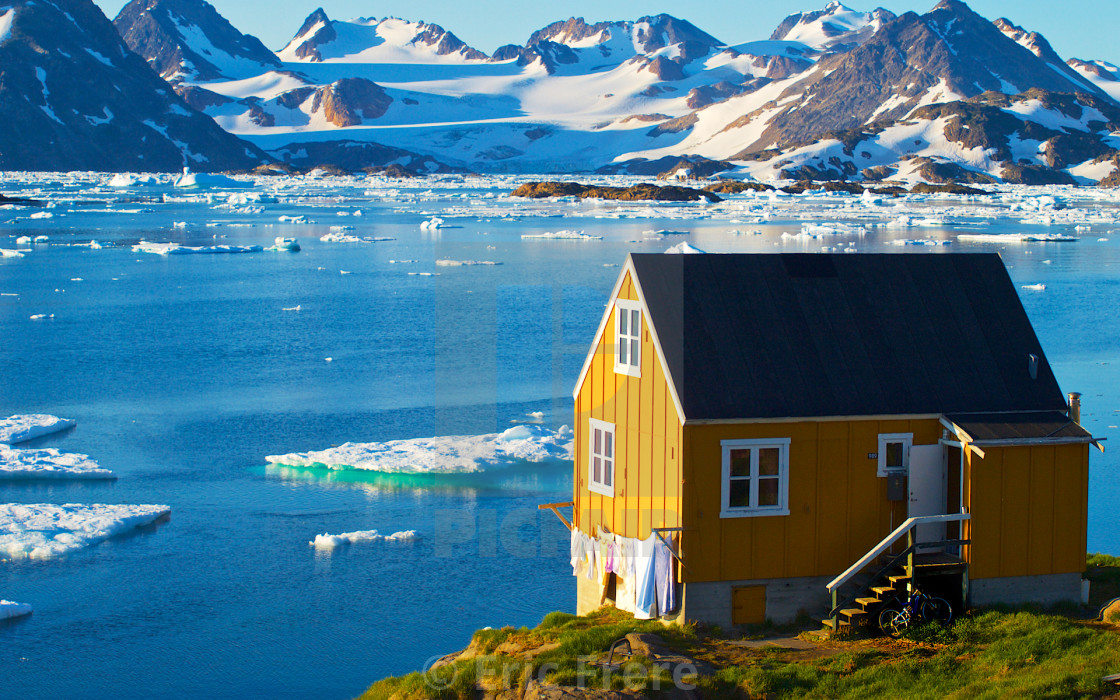 "Home in Kulusuk, Greenland" by Eric Frere - $40.35 "Home in Kulusuk, Greenland" stock image