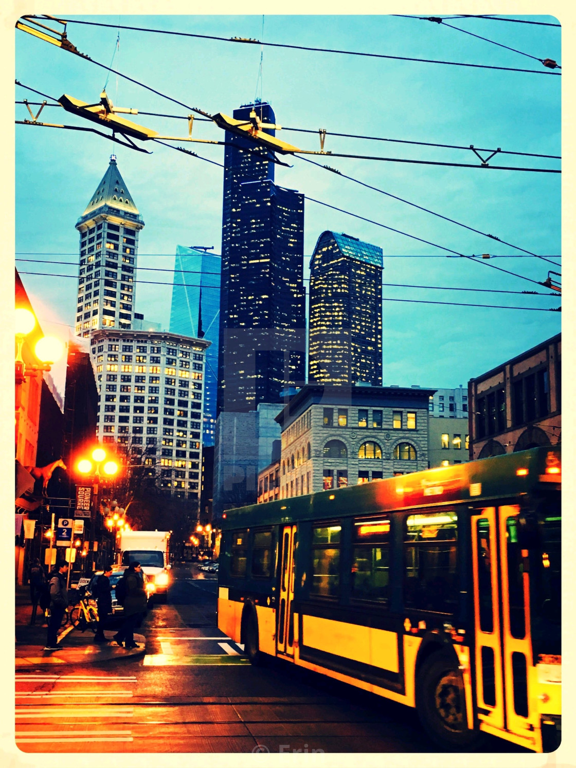 "Pioneer Square on the Metro" stock image