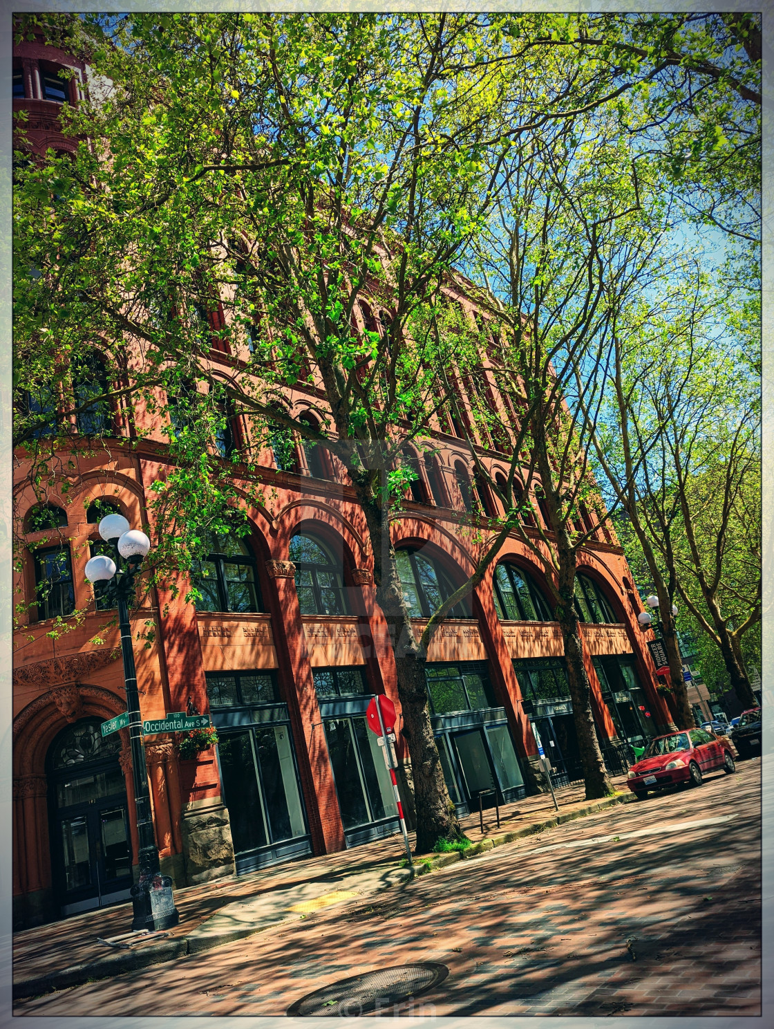 "The Interurban Building, Seattle." stock image