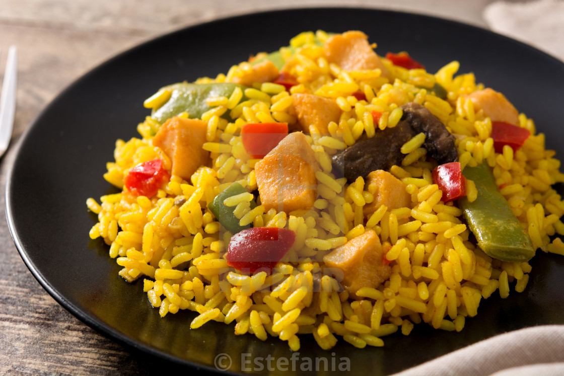Fried Rice With Chicken And Vegetables License Download Or Print For 6 20 Photos Picfair