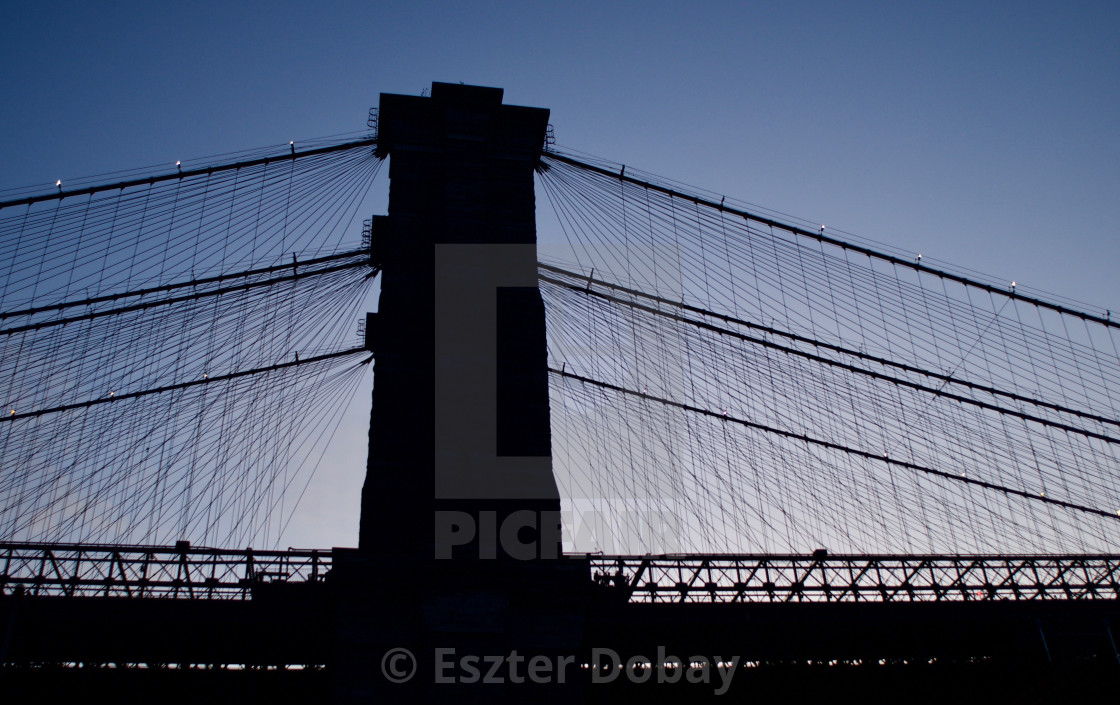 Brooklyn Bridge 2020 Stripes And Silhouette License Download Or Print For 25 00 Photos Picfair
