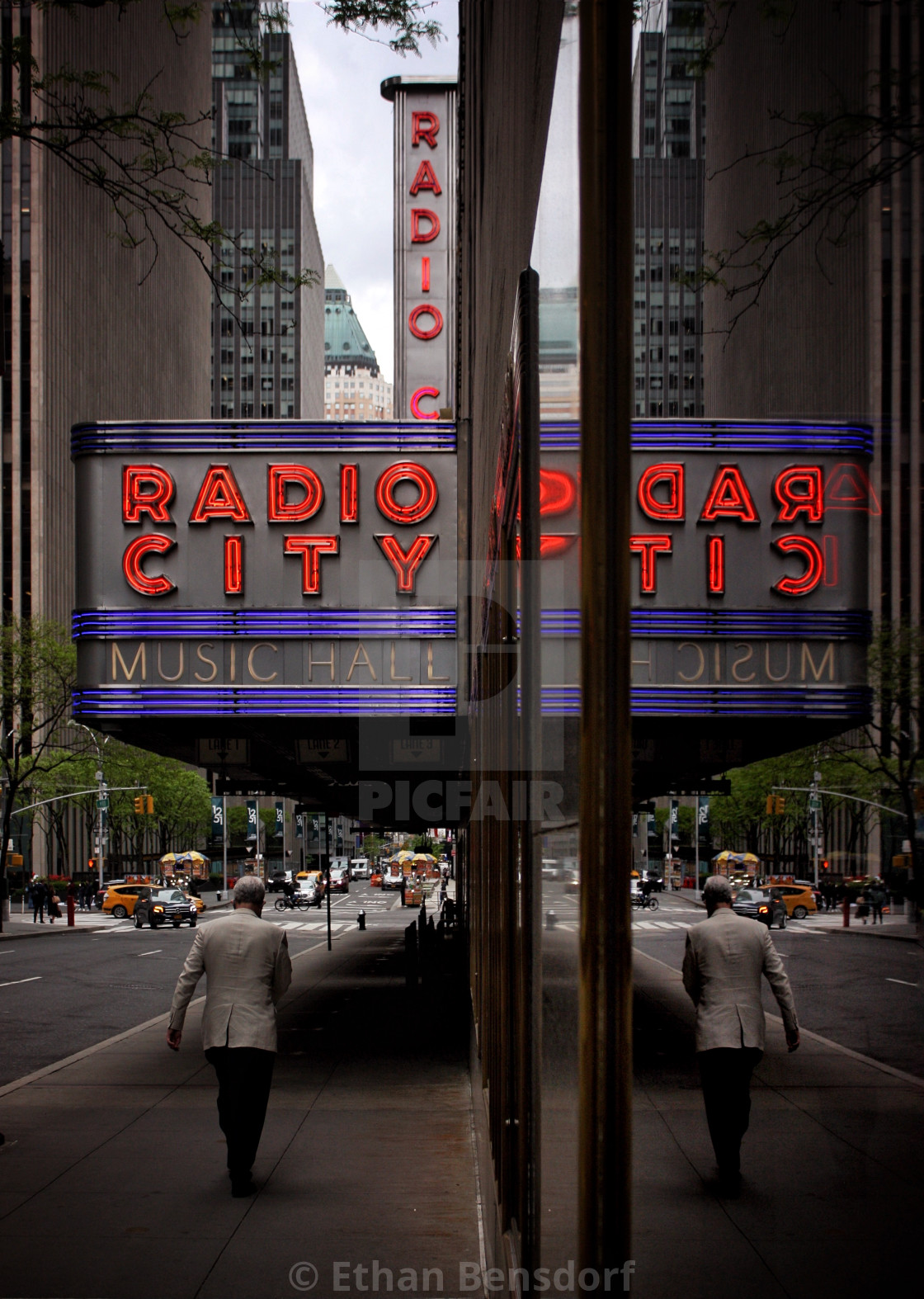 "Radio City Reflection" stock image