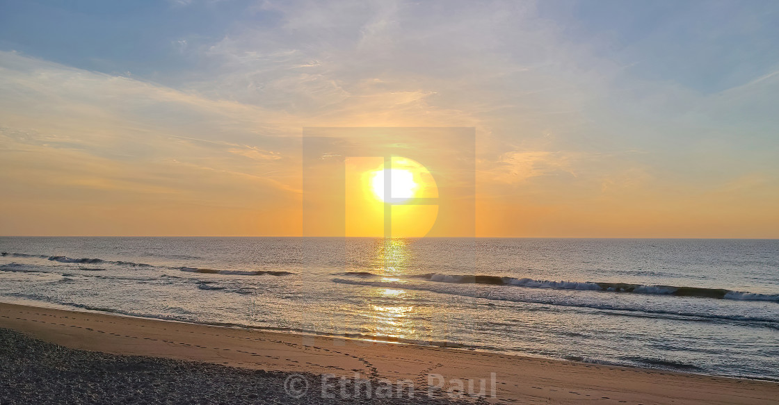 "Big Yellow Ball Rising" stock image