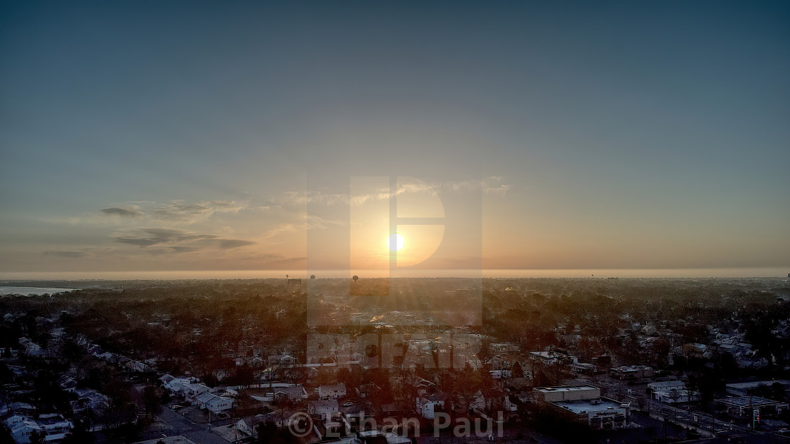 "Mainland Sunrise" stock image