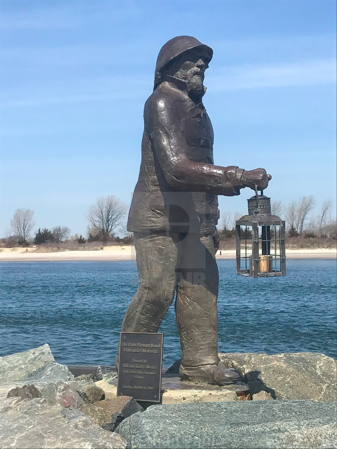 "Fishermans' Memorial Statue" stock image