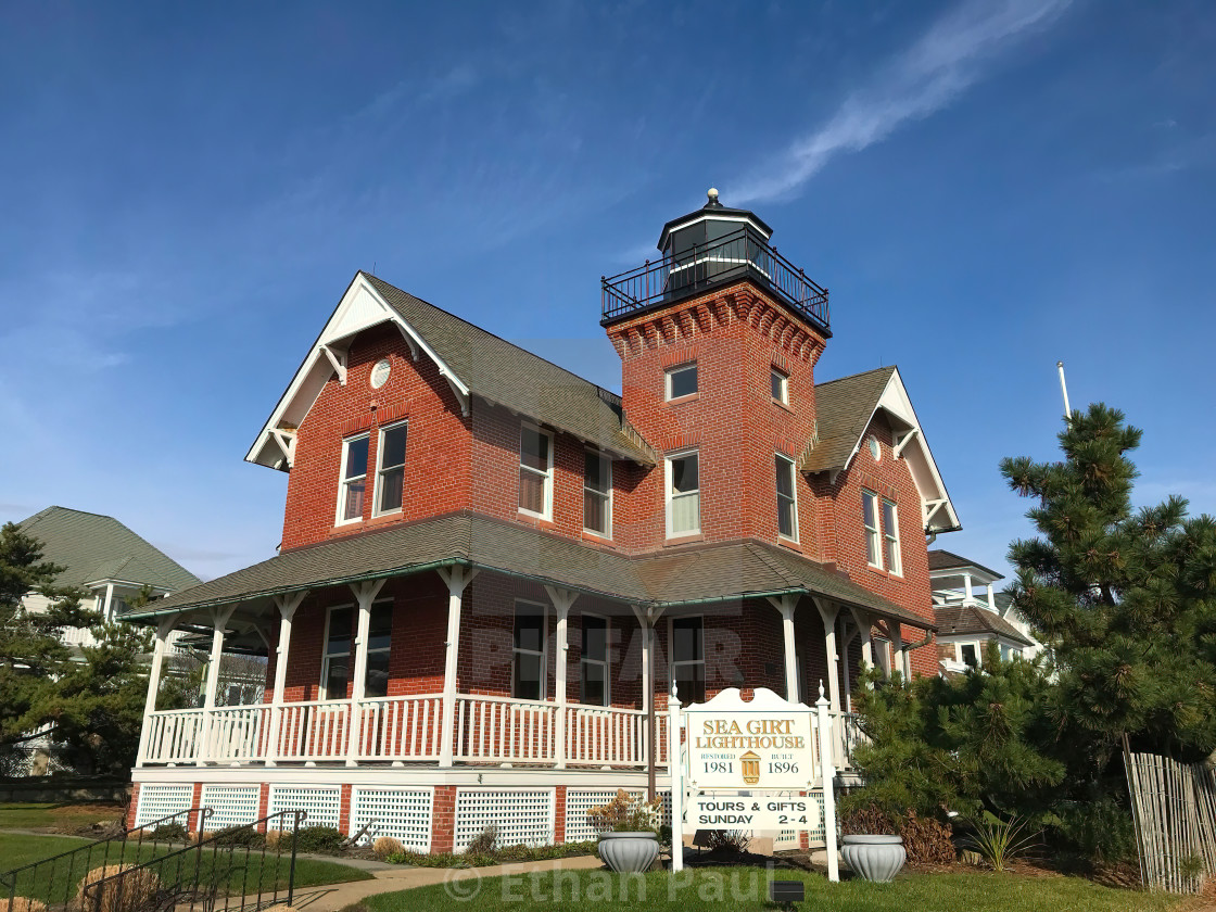 "Sea Girt Lighthouse" stock image