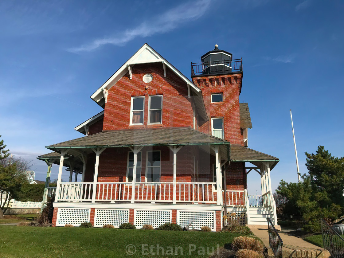 "Sea Girt Light Frontside" stock image