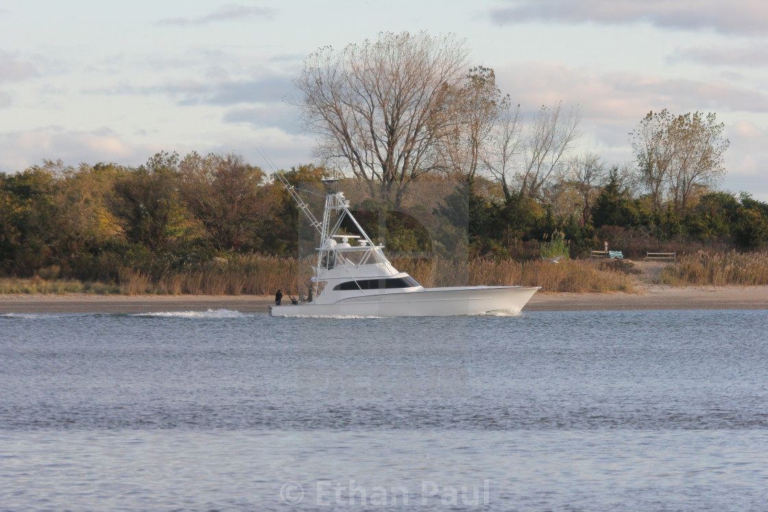 "Sport Fishing in the Fall" stock image