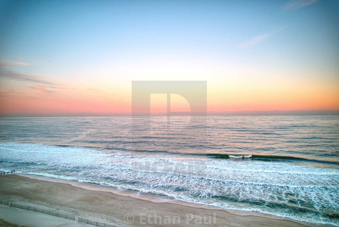 "Winter Sunset on the Coast January 7" stock image