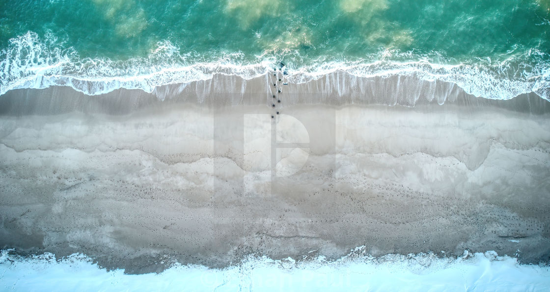 "Big Snow at the Shore" stock image