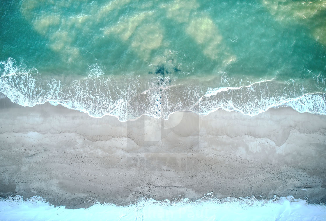 "Big Snow at the Shore" stock image