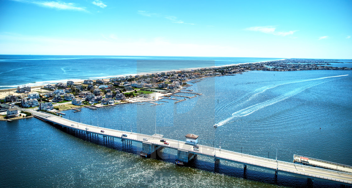 "Mantoloking Bridge on a Spring Day 2" stock image